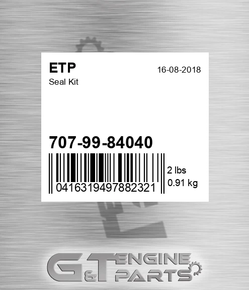 707-99-84040 Seal Kit for ETP