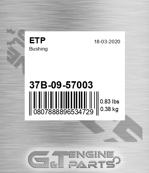 37B-09-57003 Bushing for ETP