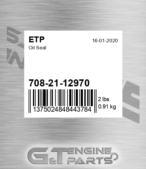 708-21-12970 Oil Seal for ETP