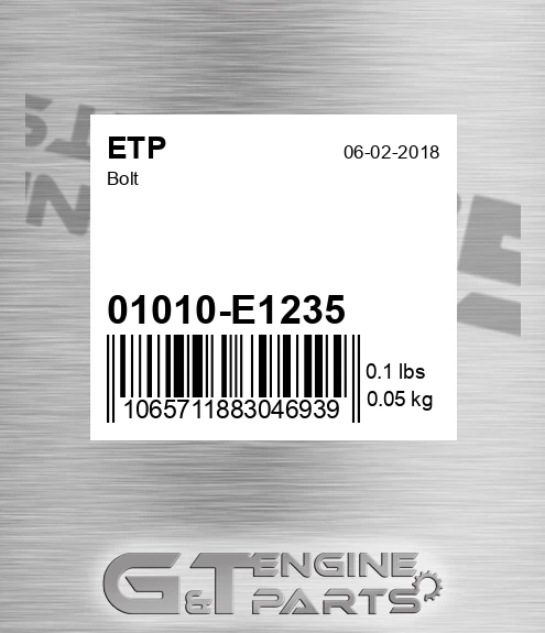 01010-E1235 Bolt