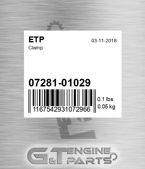 07281-01029 Clamp