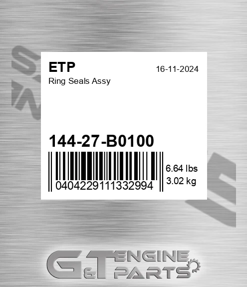 144-27-B0100 Ring Seals Assy