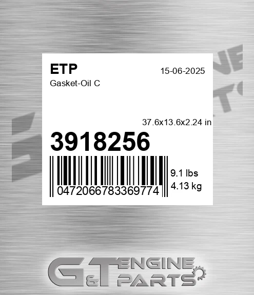 3918256 ETP Gasket-oil C