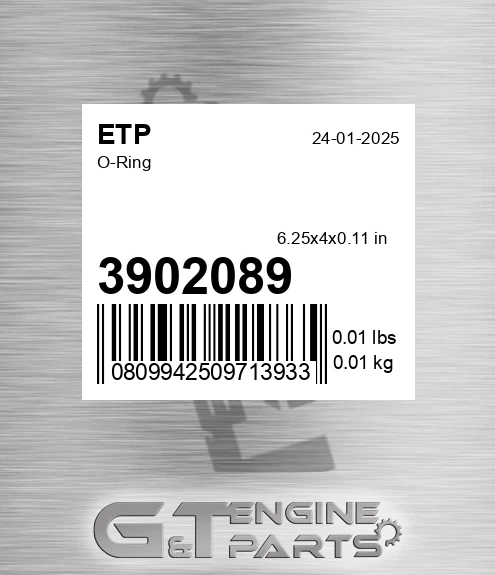 3902089 ETP O-ring