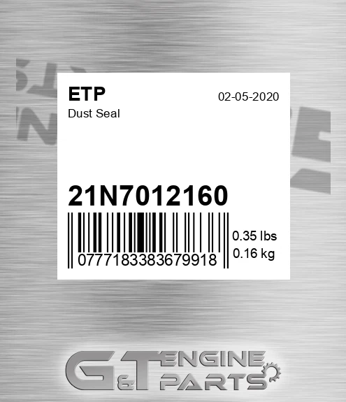 21N7012160 Dust Seal