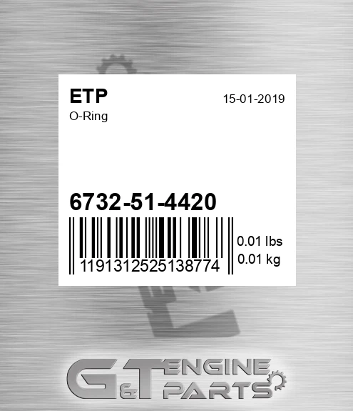 6732-51-4420 O-ring for ETP