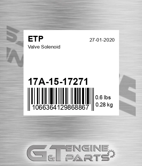 17A-15-17271 Valve Solenoid