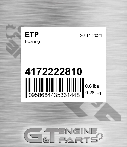 4172222810 Bearing