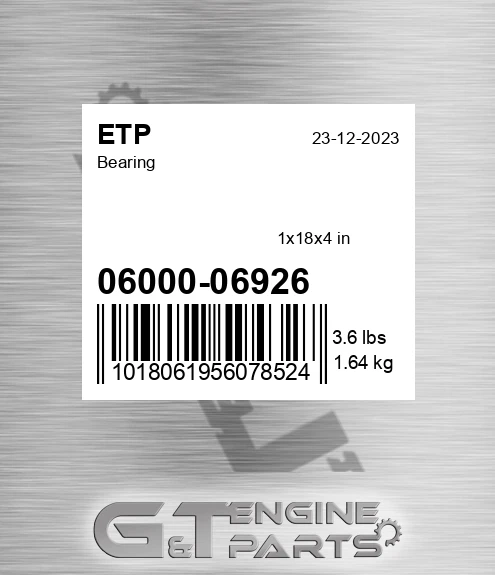 0600006926 Bearing for ETP