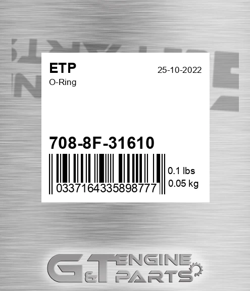 708-8F-31610 O-ring