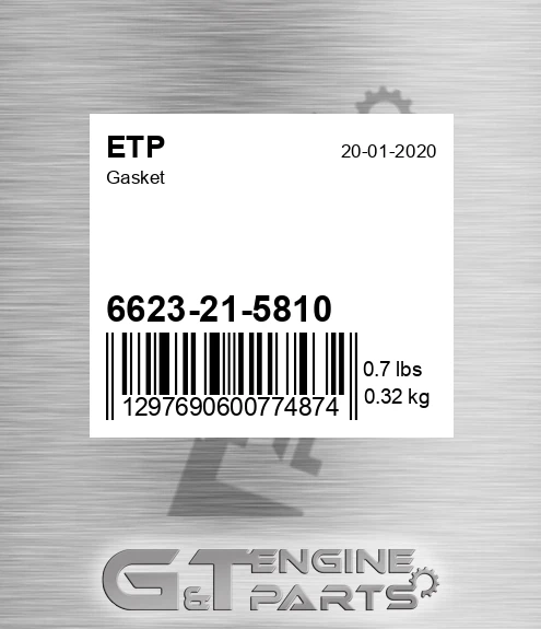 6623-21-5810 Gasket
