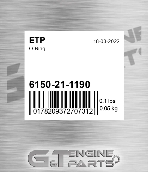 6150211190 O-ring