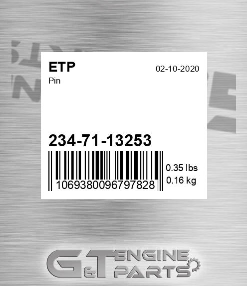 234-71-13253 Pin for ETP