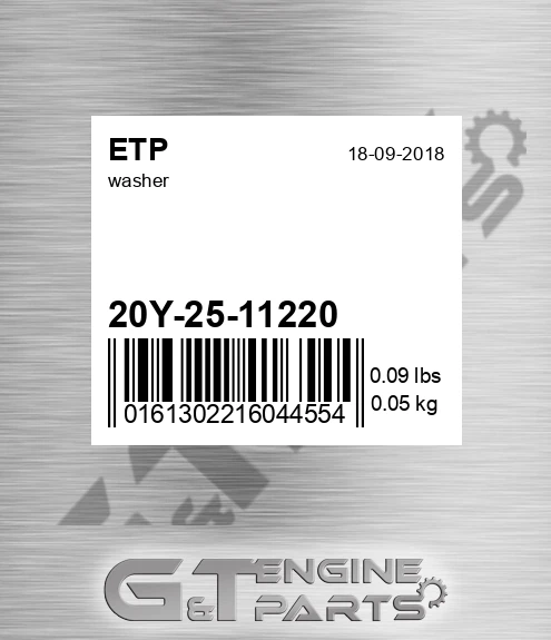 20Y-25-11220 Washer
