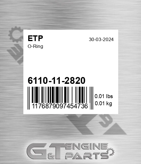 6110-11-2820 O-ring