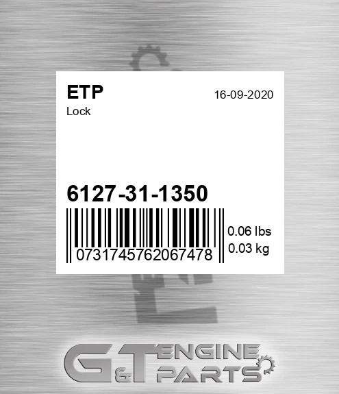 6127-31-1350 Lock