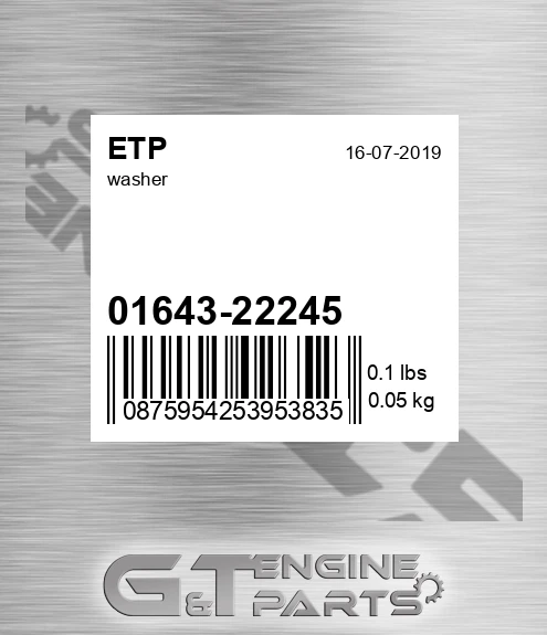 01643-22245 Washer