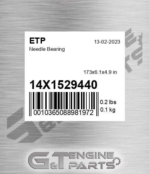 14X1529440 Needle Bearing for ETP
