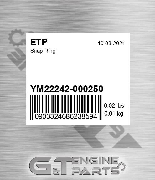 YM22242-000250 Snap Ring