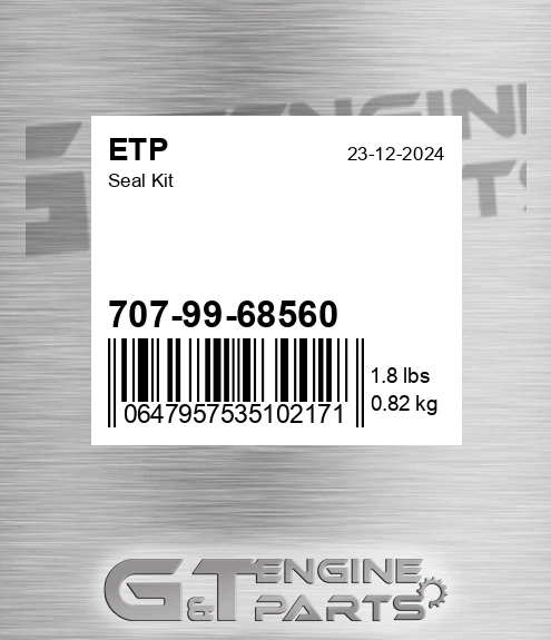 707-99-68560 Seal Kit for ETP