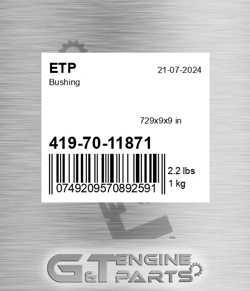 4197011871 Bushing for ETP