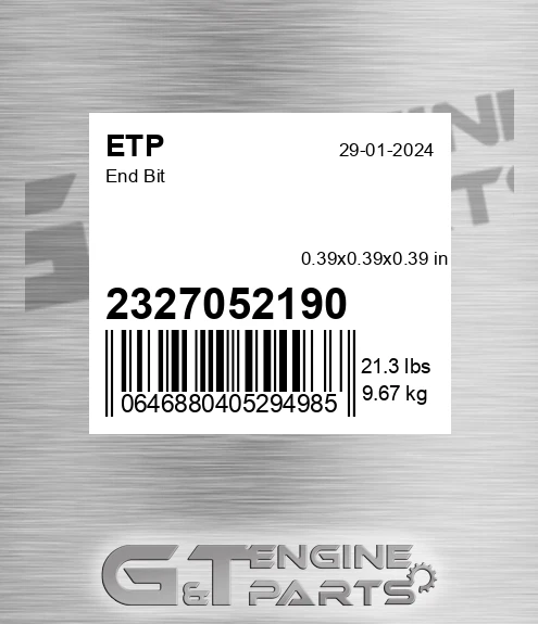 2327052190 End Bit for ETP