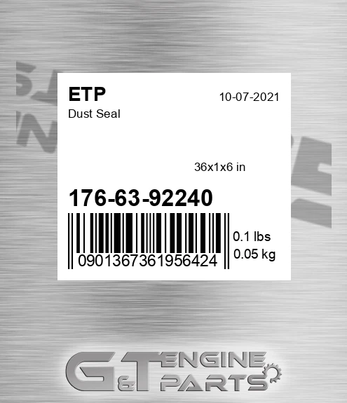 176-63-92240 Dust Seal
