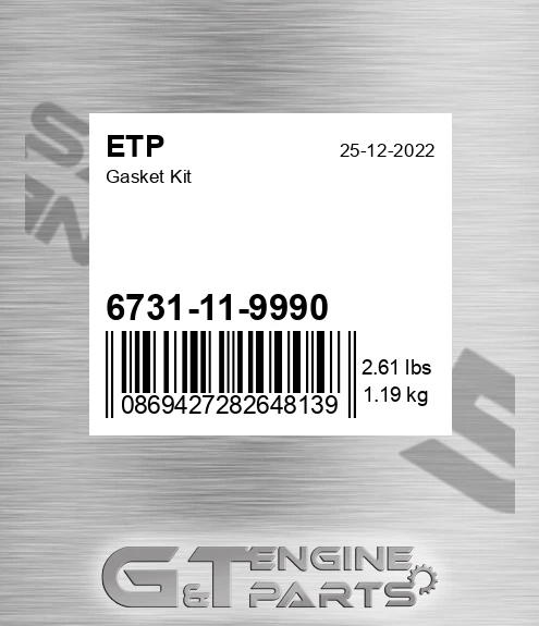 6731-11-9990 Gasket Kit for ETP