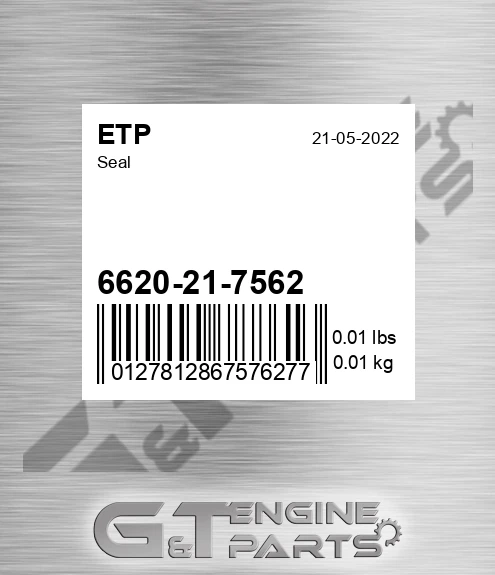 6620-21-7562 Seal for ETP