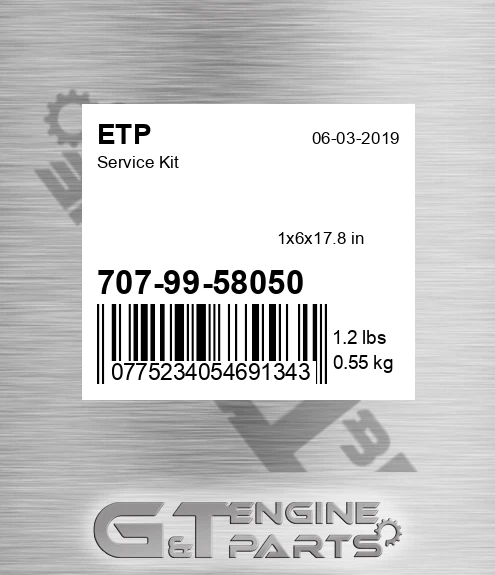 707-99-58050 Service Kit for ETP