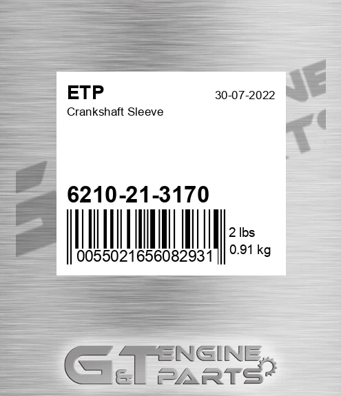 6210-21-3170 Crankshaft Sleeve for ETP