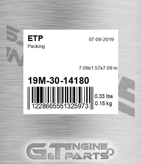 19M-30-14180 Packing