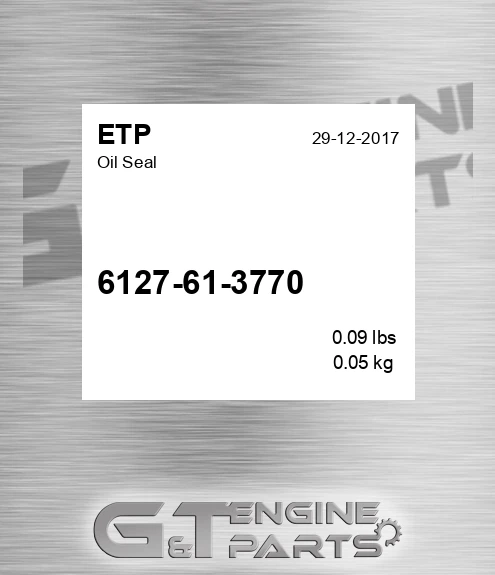 6127-61-3770 Oil Seal