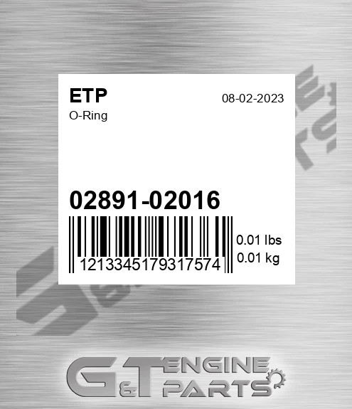 02891-02016 O-ring