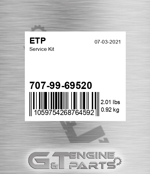 707-99-69520 Service Kit for ETP