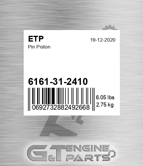 6161-31-2410 Pin Piston
