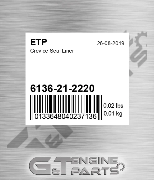 6136-21-2220 Crevice Seal Liner