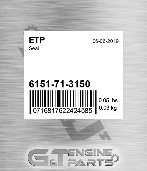 6151-71-3150 Seal