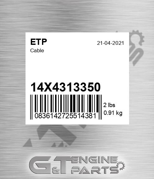 14X4313350 Cable for ETP