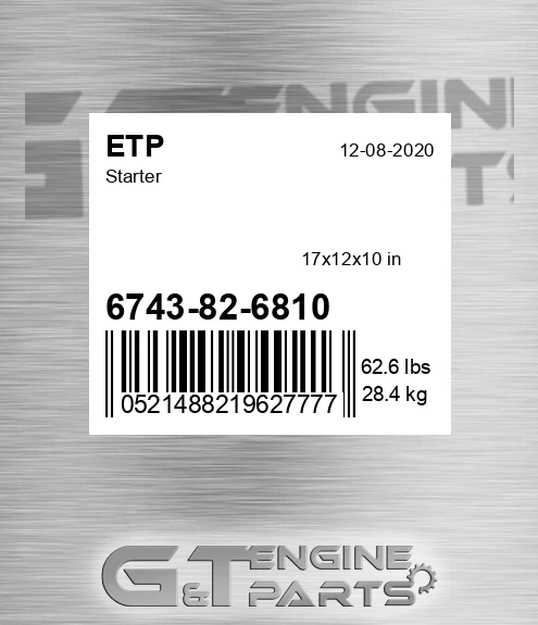 6743-82-6810 Starter for ETP