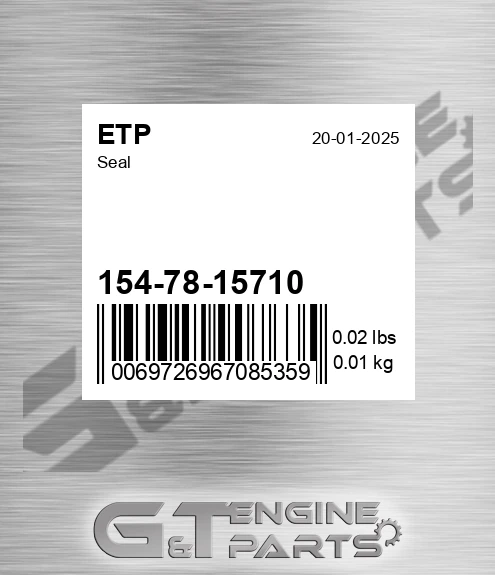 154-78-15710 Seal for ETP