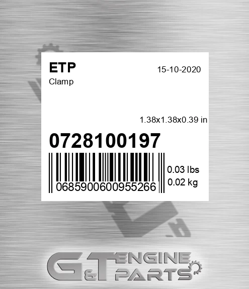 0728100197 Clamp