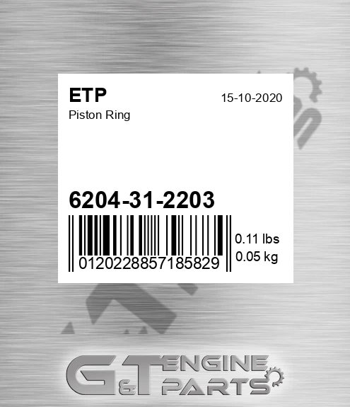 6204-31-2203 Piston Ring
