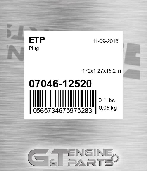 0704612520 Plug for ETP