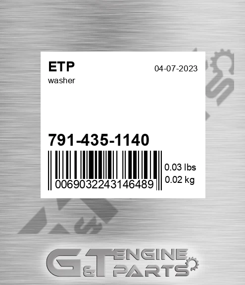 791-435-1140 Washer