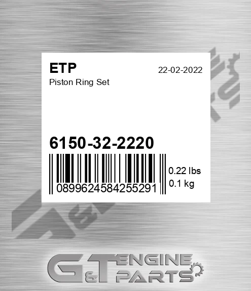 6150-32-2220 Piston Ring Set for ETP