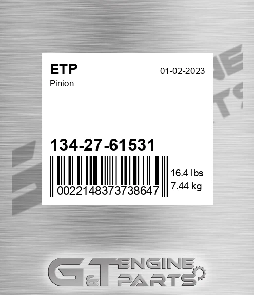 134-27-61531 Pinion