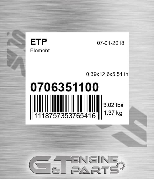 0706351100 Element