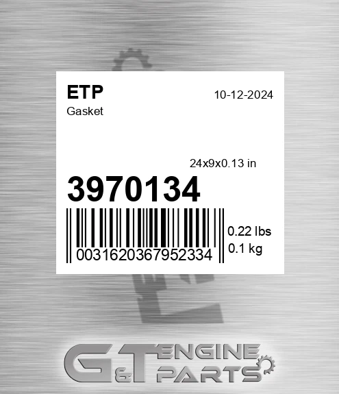 3970134 Gasket
