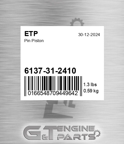 6137312410 Pin Piston
